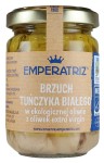 TUŃCZYK BIAŁY MSC FILETY BRZUSZNE (VENTRESCA) W BIO OLIWIE Z OLIWEK EXTRA VIRGIN BIO 145 g (95 g) (SŁOIK) - EMPERATRIZ