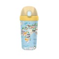 BIDON ZE SŁOMKĄ DLA DZIECI Z TWORZYWA PLA ANIMAL WORLD 400 ml - CHIC-MIC