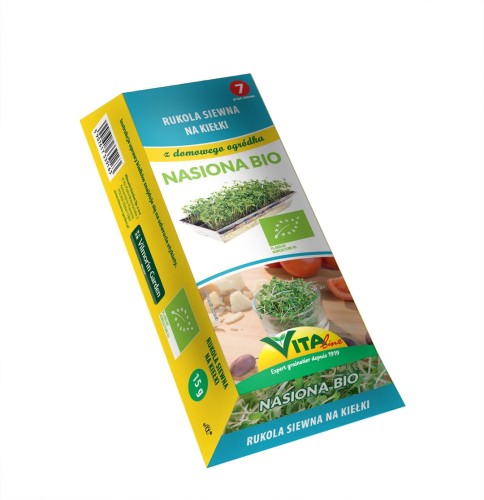 NASIONA RUKOLI SIEWNEJ BIO NA KIEŁKI 15 g Z KIEŁKOWNICĄ - VITA LINE (41133CIN07S,20071CIN00)