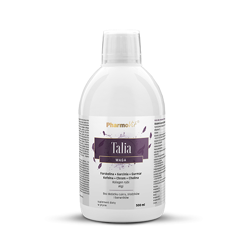 SUPLEMENT DIETY NA WSPARCIE KONTROLI WAGI (TALIA) W PŁYNIE BEZGLUTENOWY 500 ml - PHARMOVIT