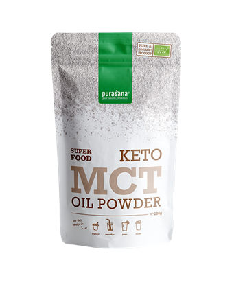 OLEJ MCT SPROSZKOWANY BEZGLUTENOWY BIO 200 g - PURASANA