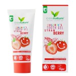 PASTA DO ZĘBÓW DLA DZIECI Z FLUOREM TRUSKAWKOWA ECO 60 ml - COSNATURE