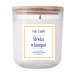 ŚWIECA SOJOWA ŚLIWKA W KOMPOT 210 ml - YOUR CANDLE (PRODUKT SEZONOWY)