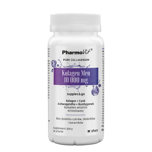 SUPLEMENT DIETY (SHOT) KOLAGEN DLA MĘŻCZYZN W PŁYNIE BEZGLUTENOWY 120 ml - PHARMOVIT