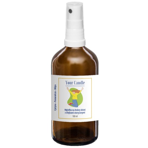 MGIEŁKA ZAPACHOWA Z OLEJKAMI ETERYCZNYMI NA DOBRY DZIEŃ 100 ml - YOUR CANDLE
