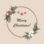 SERWETKI STOŁOWE BAMBUSOWE CHRISTMAS WREATH 20 szt - CHIC-MIC (PRODUKT SEZONOWY)