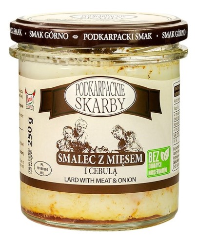 SMALEC Z MIĘSEM I CEBULĄ 250 g -  SMAK GÓRNO (PODKARPACKIE SKARBY)