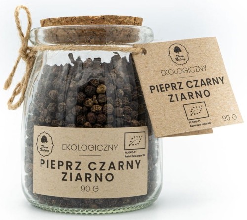 PIEPRZ CZARNY ZIARNO BIO 90 g (SŁOIK) - DARY NATURY