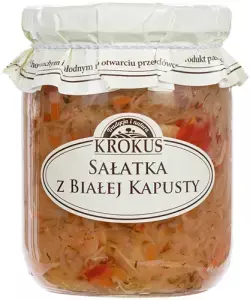 SAŁATKA Z BIAŁEJ KAPUSTY BEZGLUTENOWA 480 g (280 g) - KROKUS