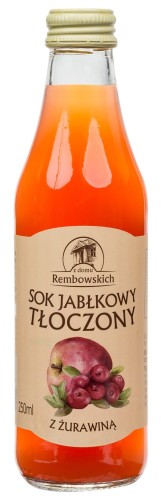 SOK JABŁKOWY Z ŻURAWINĄ NFC 250 ml - REMBOWSCY