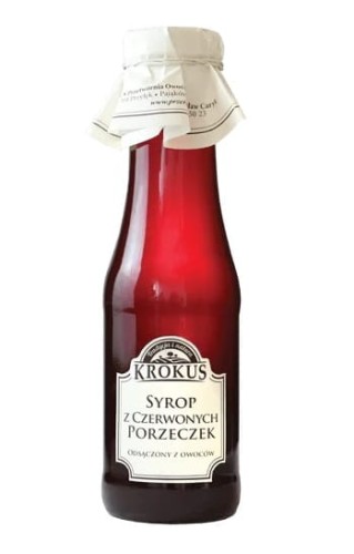 SYROP Z CZERWONEJ PORZECZKI BEZGLUTENOWY 375 g (300 ml)  - KROKUS