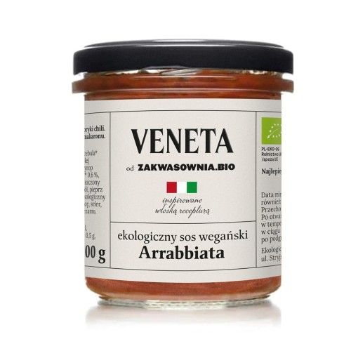 SOS WEGAŃSKI ARRABBIATA BIO 300 g - ZAKWASOWNIA (VENETA)