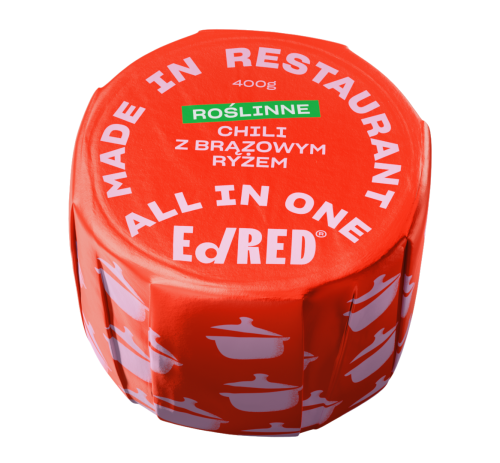 Roślinne Chili z Brązowym Ryżem 400g - Ed Red