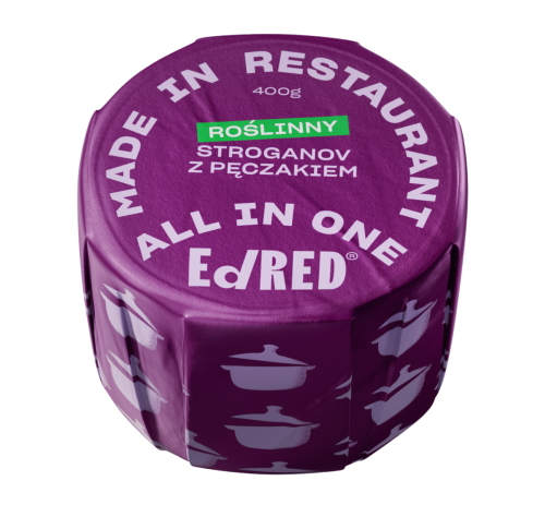 Roślinny Stroganov z Kaszą Pęczak 400 g - Ed Red