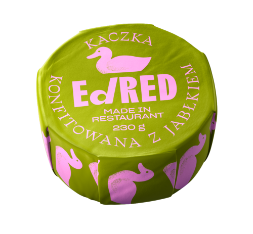 Kaczka Konfitowana z Jabłkiem Konserwa 230 g - Ed Red