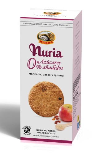 CIASTKA Z JABŁKIEM RODZYNKAMI I QUINOA BEZ DODATKU CUKRU 135 g - BIRBA
