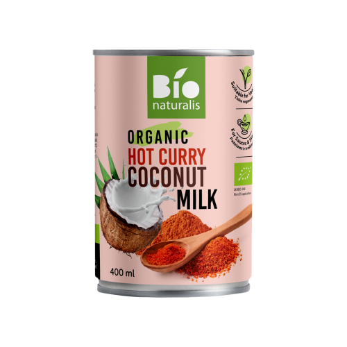 COCONUT MILK - NAPÓJ KOKOSOWY HOT CURRY BIO 400 ml - BIO NATURALIS