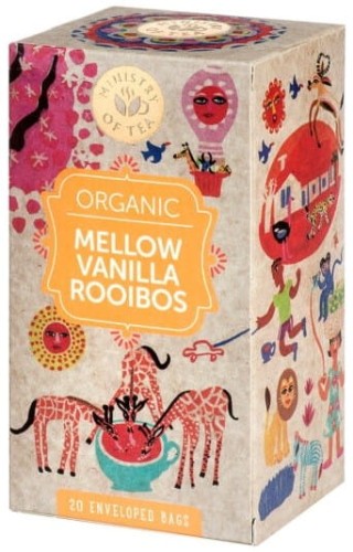 HERBATKA ROOIBOS O SMAKU WANILIOWYM (MELLOW ROOIBOS VANILLA) BIO (20 x 1,75 g) 35 g - MINISTRY OF TEA