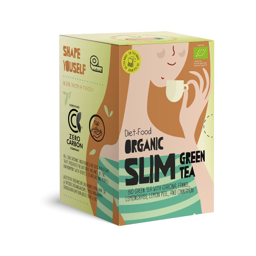 HERBATA ZIELONA NA ODCHUDZANIE SLIM GREEN BIO (20 x 1,5 g) 30 g - DIET-FOOD