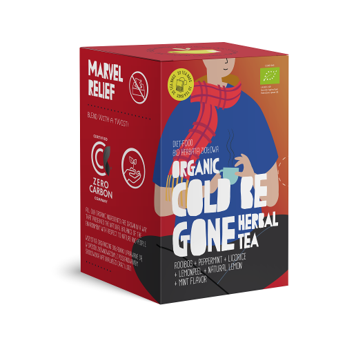 HERBATKA NA PRZEZIĘBIENIE COLD BE GONE BIO (20 x 1,5 g) 30 g - DIET-FOOD