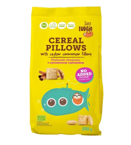 PODUSZECZKI ZBOŻOWE CYNAMONOWE BEZ DODATKU CUKRU BEZGLUTENOWE BIO 200 g - ME GUSTO