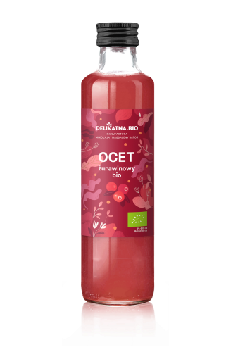 OCET ŻURAWINOWY BIO 250 ml - DELIKATNA ZAKWASOWNIA