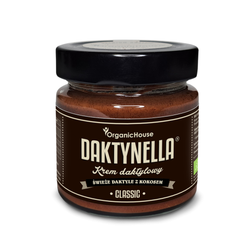 KREM KOKOSOWO - DAKTYLOWY CLASSIC BEZGLUTENOWY BIO 190 g - ORGANIC HOUSE (DAKTYNELLA)