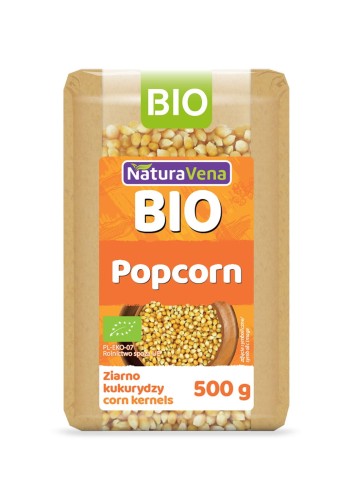 POPCORN ZIARNO KUKURYDZY BIO 500 g - NATURAVENA