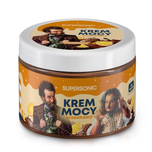 KREM ORZECHOWY O SMAKU CZEKOLADY Z POMARAŃCZĄ 250 g - SUPERSONIC AKADEMIA PANA KLEKSA