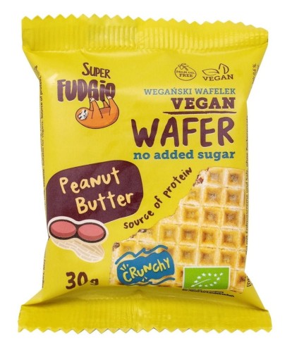 WAFELEK Z KREMEM ARACHIDOWYM I SOLĄ BEZ DODATKU CUKRU BIO 30 g - ME GUSTO SUPER FUDGIO