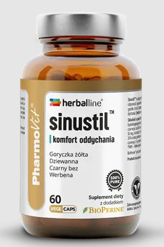 KAPSUŁKI NA KOMFORT ODDYCHANIA (SINUSTIL) BEZGLUTENOWE 60 szt. - PHARMOVIT HERBALLINE
