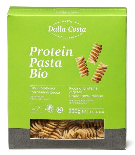 MAKARON PROTEINOWY SEMOLINOWY Z DYNIĄ BIO 250 g - DALLA COSTA