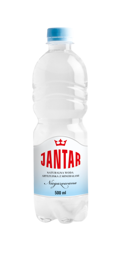 WODA ŹRÓDLANA ŚREDNIOZMINERALIZOWANA NIEGAZOWANA 500 ml - JANTAR