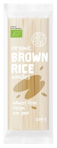 MAKARON RYŻOWY RAZOWY TYPU NOODLE BIO 250 g - DIET-FOOD