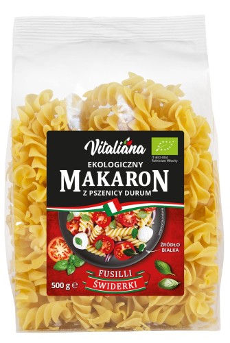 MAKARON SEMOLINOWY FUSILLI BIO 500 g - VITALIANA