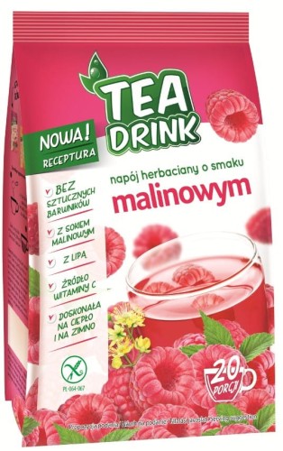 NAPÓJ HERBACIANY O SMAKU MALINOWYM BEZGLUTENOWY 300 g - CELIKO