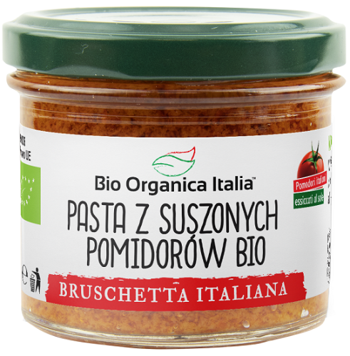 PASTA Z SUSZONYCH POMIDORÓW BRUSCHETTA BIO 100 g - BIO ORGANICA ITALIA