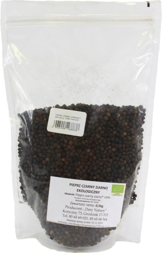 PIEPRZ CZARNY ZIARNISTY BIO 500 g - HORECA DARY NATURY
