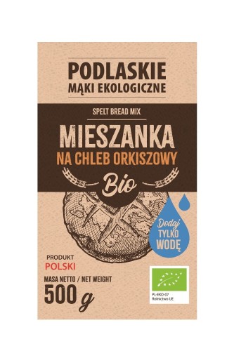 MIESZANKA NA CHLEB ORKISZOWY BIO 500 g - BIO LIFE PODLASKIE MĄKI