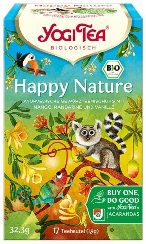 HERBATKA NA POMOC LASOM DESZCZOWYM HAPPY NATURE BIO 17x1,9 g 32,3 g - YOGI TEA