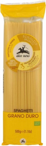 MAKARON SPAGHETTI SEMOLINOWY BIO ALCE NERO 500G