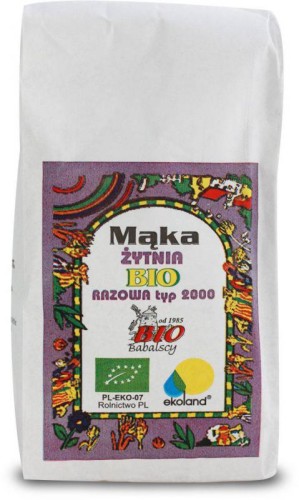 MĄKA ŻYTNIA RAZOWA BIO BABALSCY 1KG
