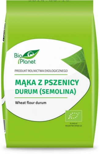 MĄKA Z PSZENICY DURUM SEMOLINA BIO PLANET 1KG