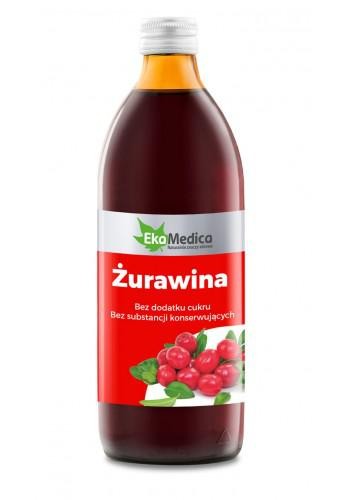 SOK Z ŻURAWINY EKAMEDICA 500ML