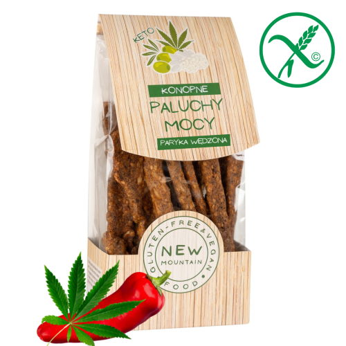 Konopne Paluchy Mocy - Papryka Słodka Wędzona 200g New Mountain