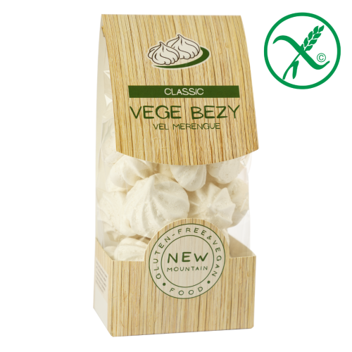 Wegańskie Bezy Klasyczne Bezglutenowe 50g New Mountain