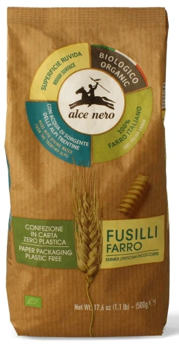 MAKARON Z PŁASKURKI ŚWIDERKI BIO 500 g - ALCE NERO
