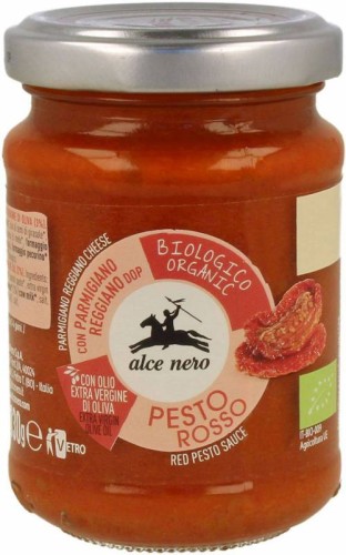 PESTO CZERWONE Z POMIDORÓW BIO ALCE NERO 130G