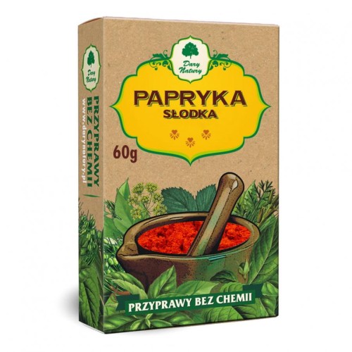 PAPRYKA SŁODKA PRZYPRAWA DARY NATURY 60G