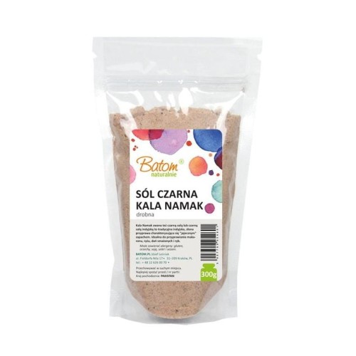 Sól Himalajska Czarna Kala Namak Drobna Batom 300g